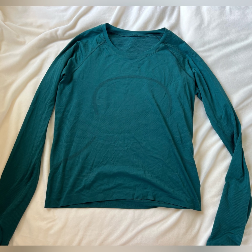 Lululemon Swiftly Tech Long Sleeve 2.0 Waist Length (Storm Teal)
